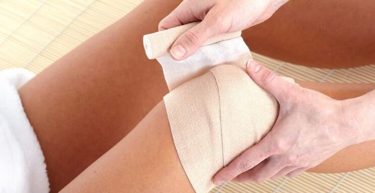 compress on the knee for arthritis and osteoarthritis